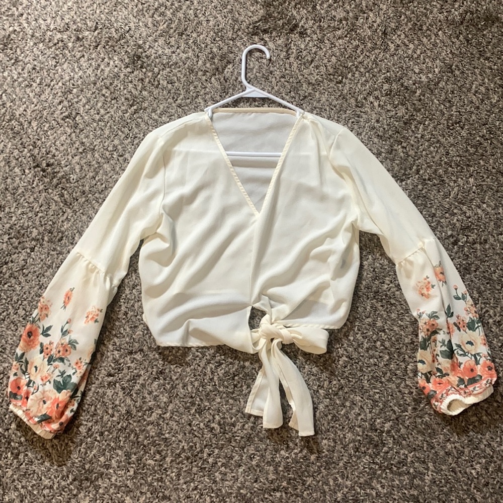 SHEIN Summer Floral Crop Top